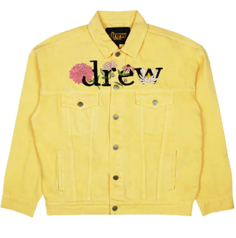 Áo Drew House Trucker Jacket Tangerine Floral