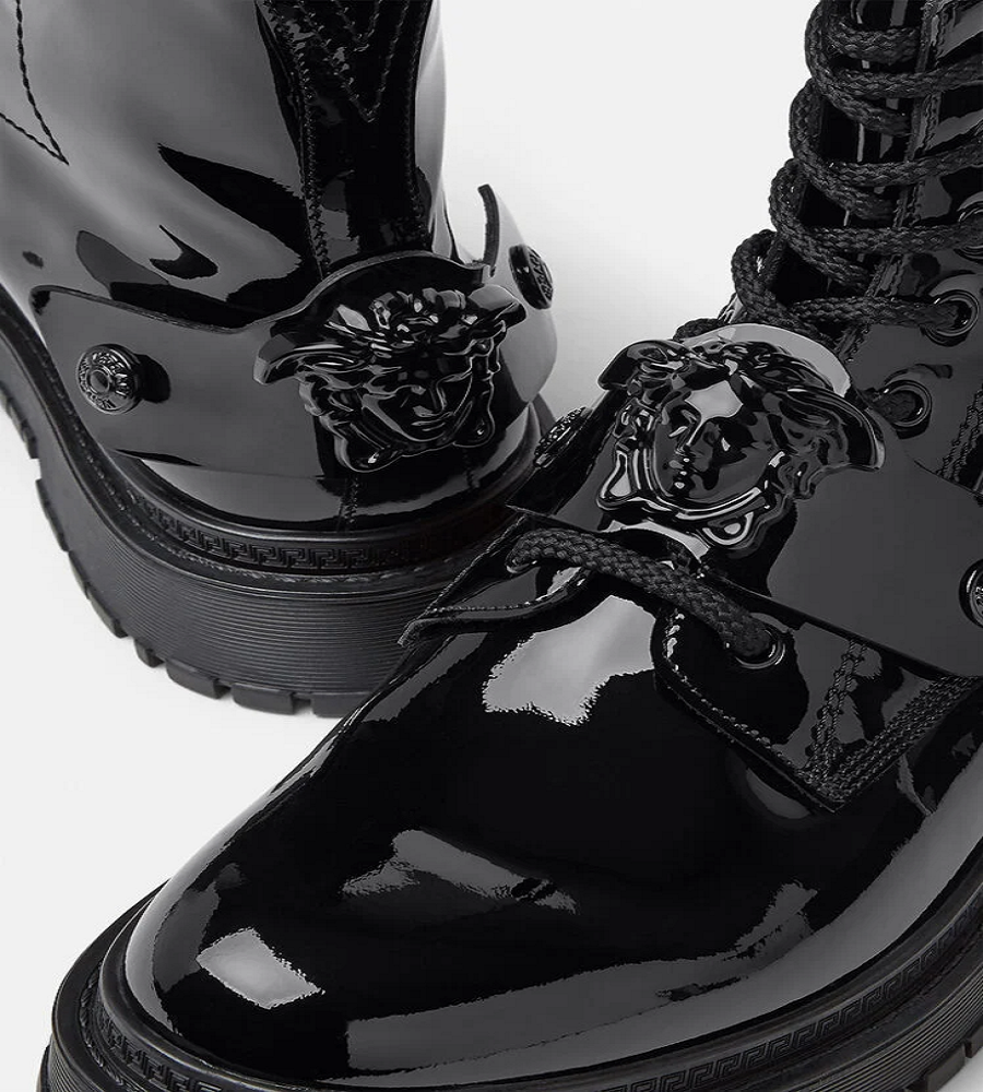Giày Versace Medusa Boots Black 1003149-1A02844-1B00B - Ảnh 4