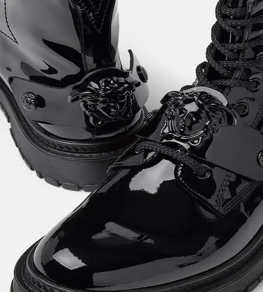 Giày Versace Medusa Boots Black 1003149-1A02844-1B00B - Ảnh 4