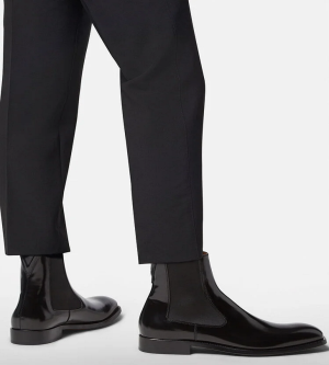 Alternative view of Giày Versace V Leather Boots Black 1000786-1A00695-1B000