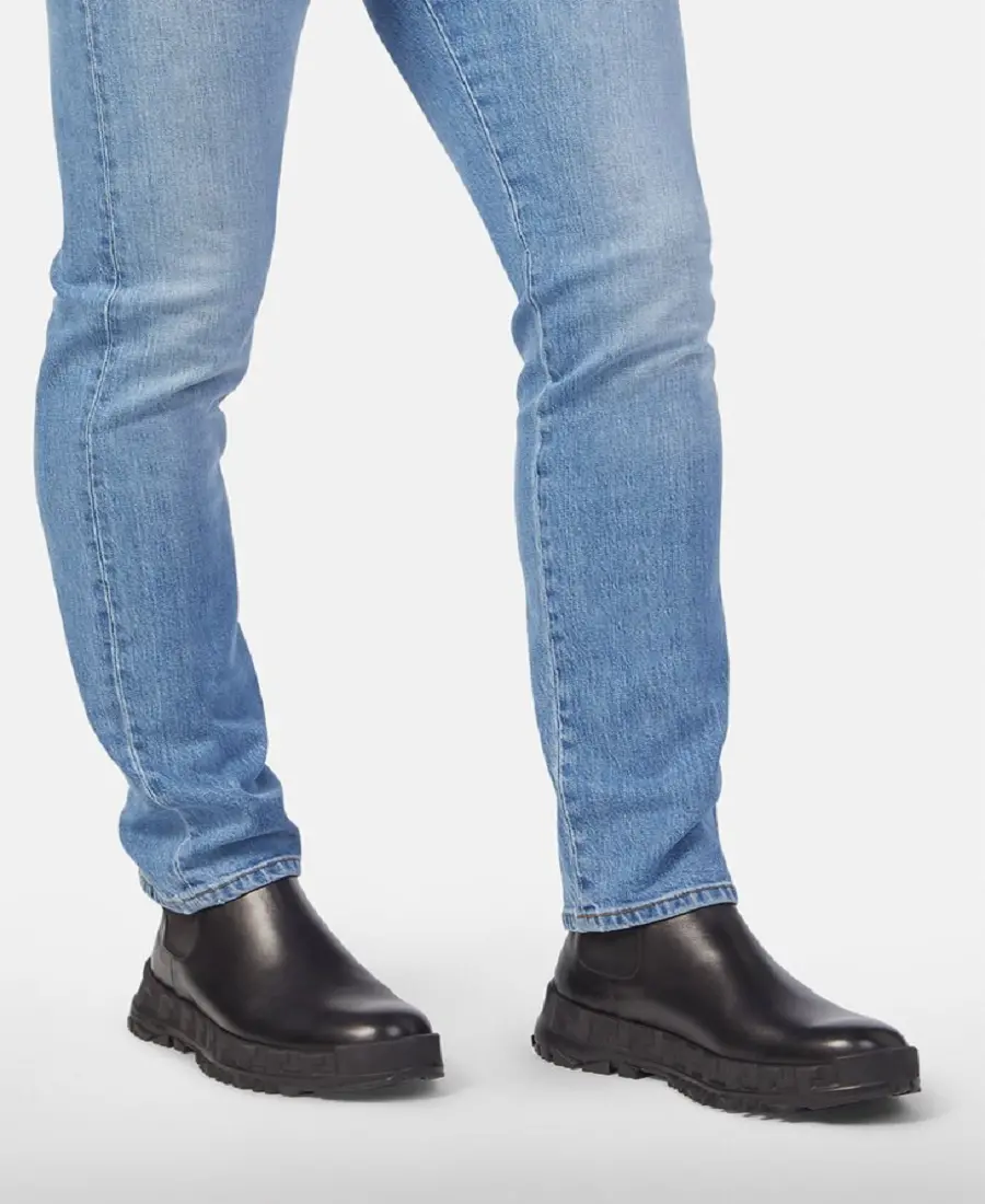 Alternative view of Giày Versace Greca Rhegis Leather Boots Black DSU8206-D60VG-D41