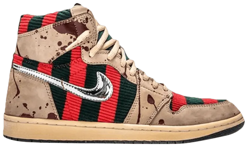 Giày Nike Shoe Surgeon x Air Jordan 1 High 'Freddy Krueger' Custom