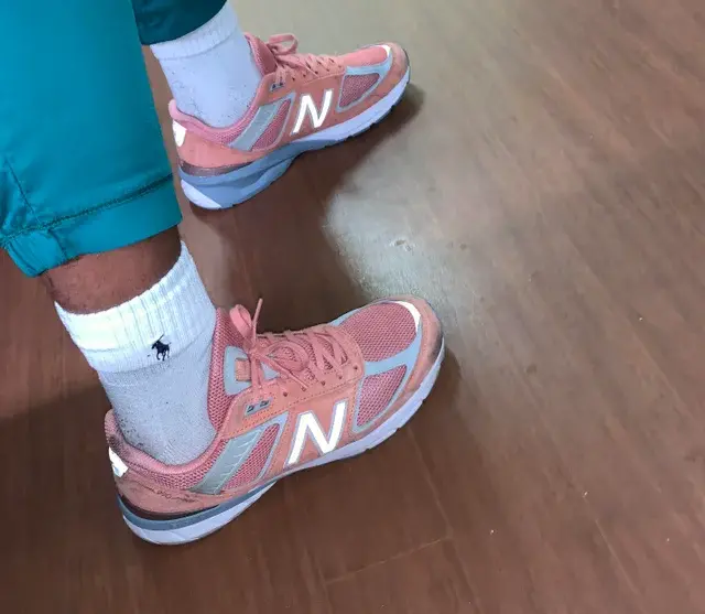 Alternative view of Giày New Balance 990v5 Made In USA ‘Sunrise Rose’ M990SR5