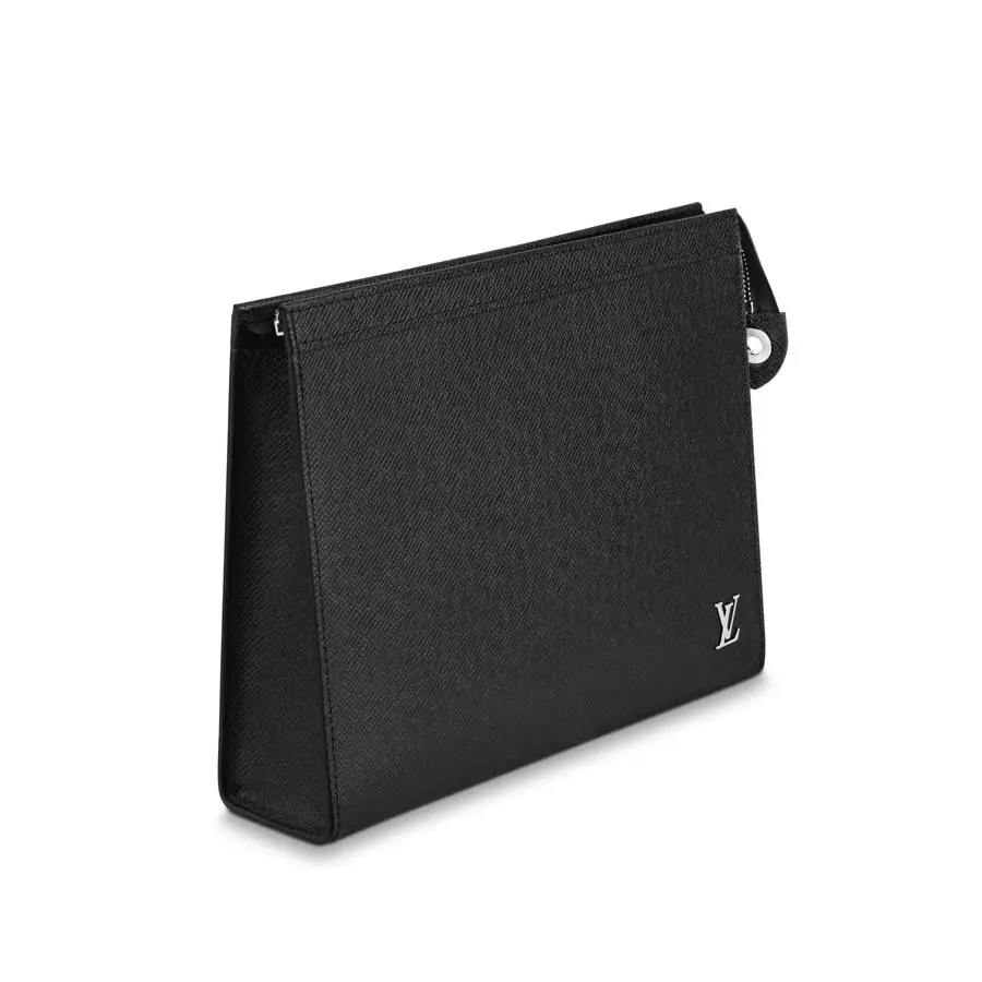 Túi Louis Vuitton Pochette Voyage Taiga 'Black' M30450 - Ảnh 3