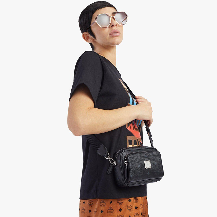 Túi MCM Klassik Crossbody in Visetos MMRAAKC03BK001 - Ảnh 2