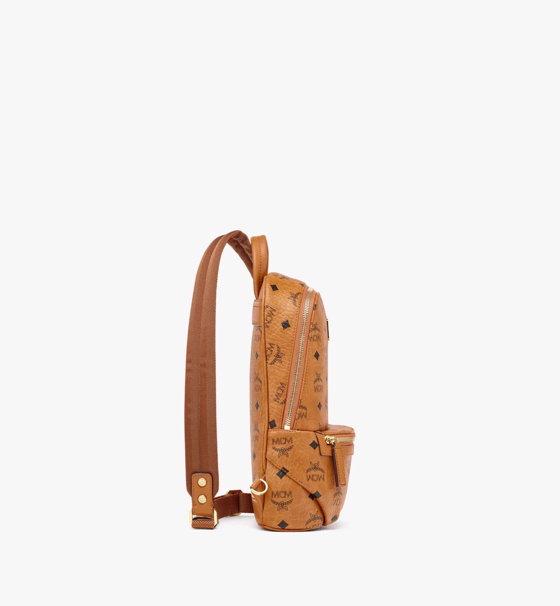 Balo MCM Aren Sling in Visetos 'Cognac' MMLBSKC01CO001 - Ảnh 4