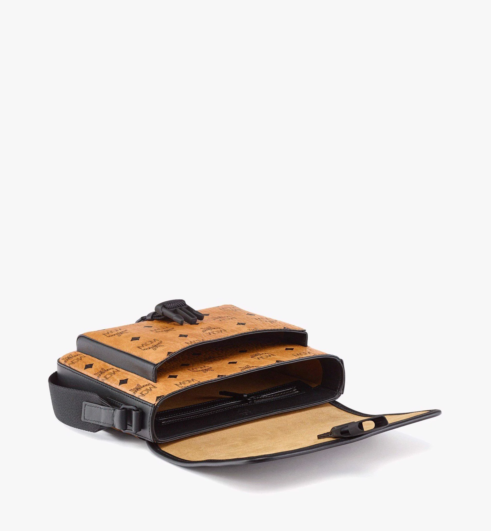 Túi MCM Klassik Messenger in Visetos 'Cognac' MMMCAKK01CO001 - Ảnh 3