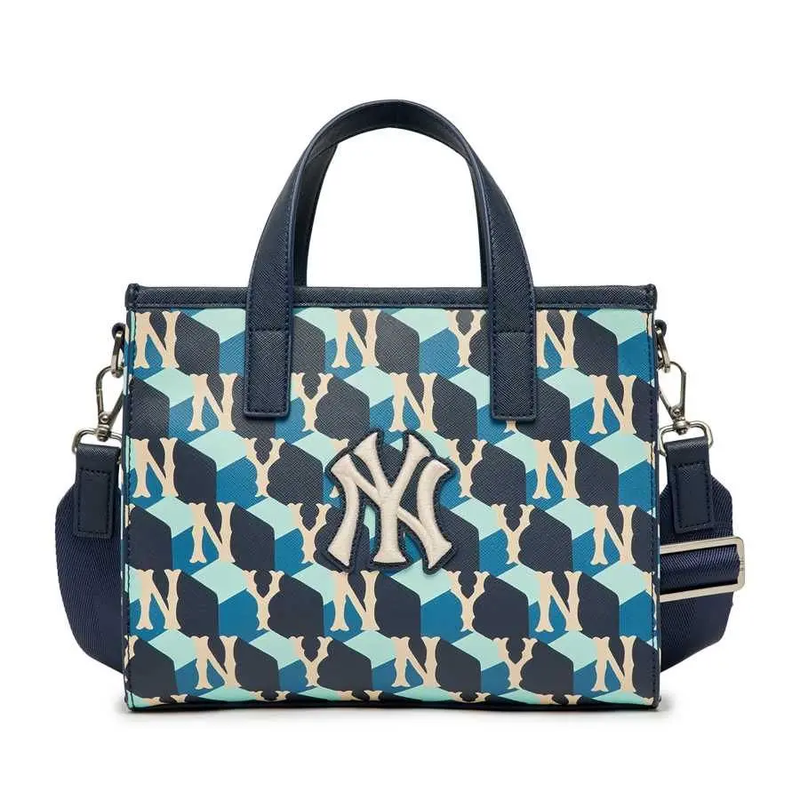 Túi MLB Cube Monogram Small Tote Bag 'Blue Navy' 3AORS022N-50NYD