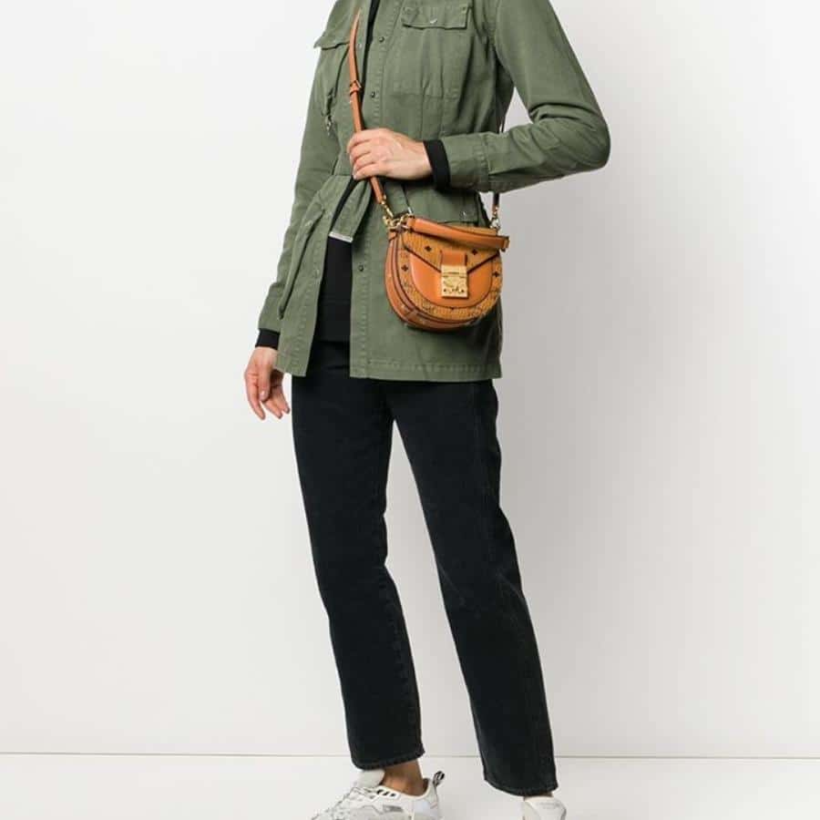 Túi MCM Patricia Shoulder Bag in Visetos MWSAAPA02CO001 - Ảnh 5