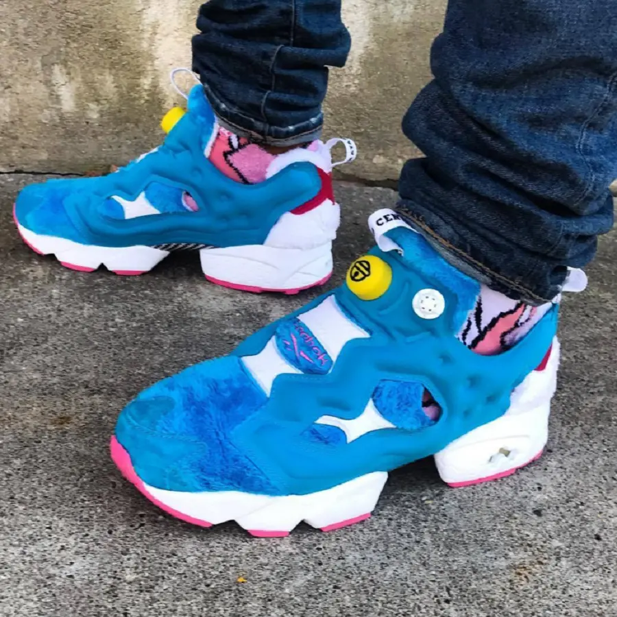 Giày Reebok Atmos x Packer x InstaPump Fury 'Doraemon' BS7368 - Ảnh 3