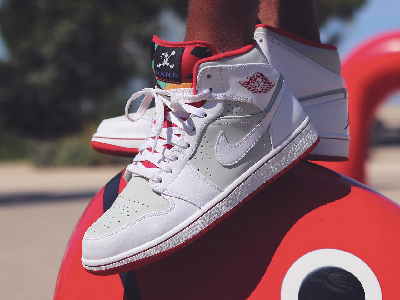 Giày Nike Air Jordan 1 GS 'Hare Jordan' 374457-011 - Ảnh 6