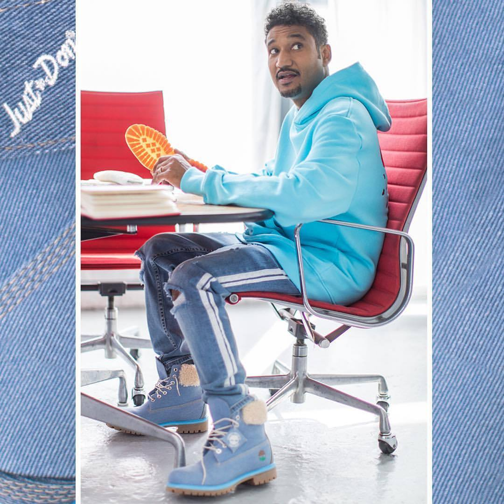 Giày Timberland Just Don x 6 Inch Fabric Boot Junior 'Blue' TB0A1UXU - Ảnh 5