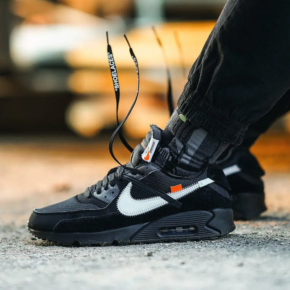 Giày Nike Off-White x Air Max 90 'Black' AA7293-001 - Ảnh 5