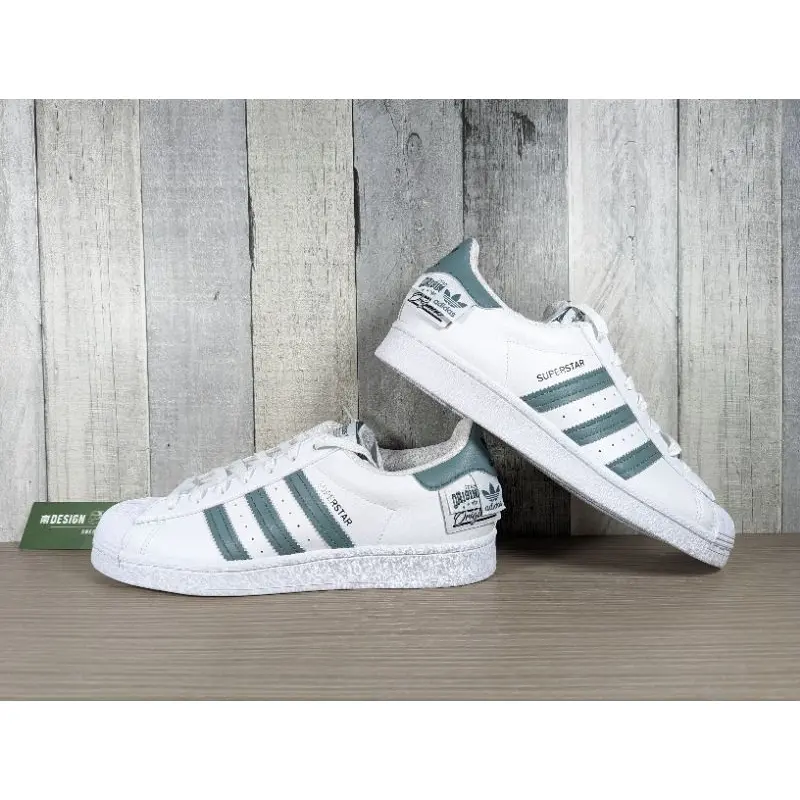 Giày Adidas Superstar 'White Blue' HQ6455 - Ảnh 5