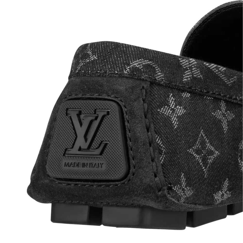 Giày Louis Vuitton LV Driver Moccasin 'Noir' 1ABF4Z - Ảnh 6