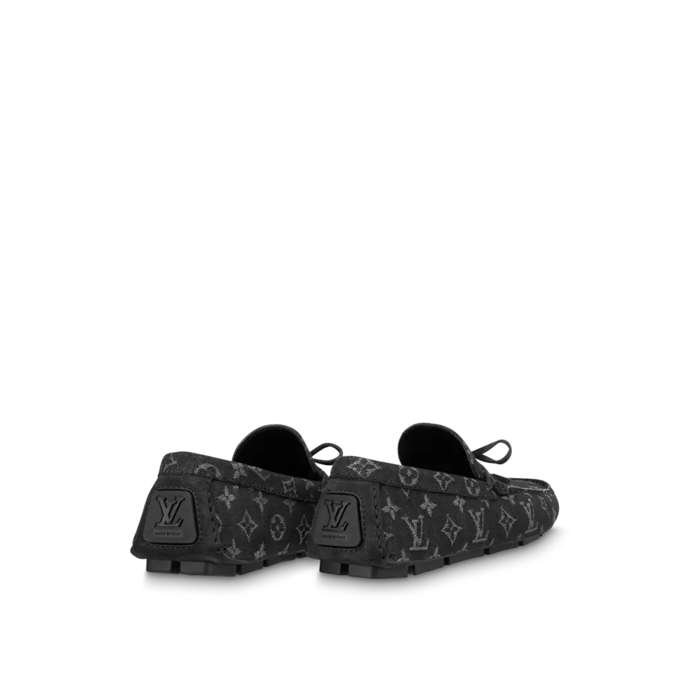 Giày Louis Vuitton LV Driver Moccasin 'Noir' 1ABF4Z - Ảnh 4
