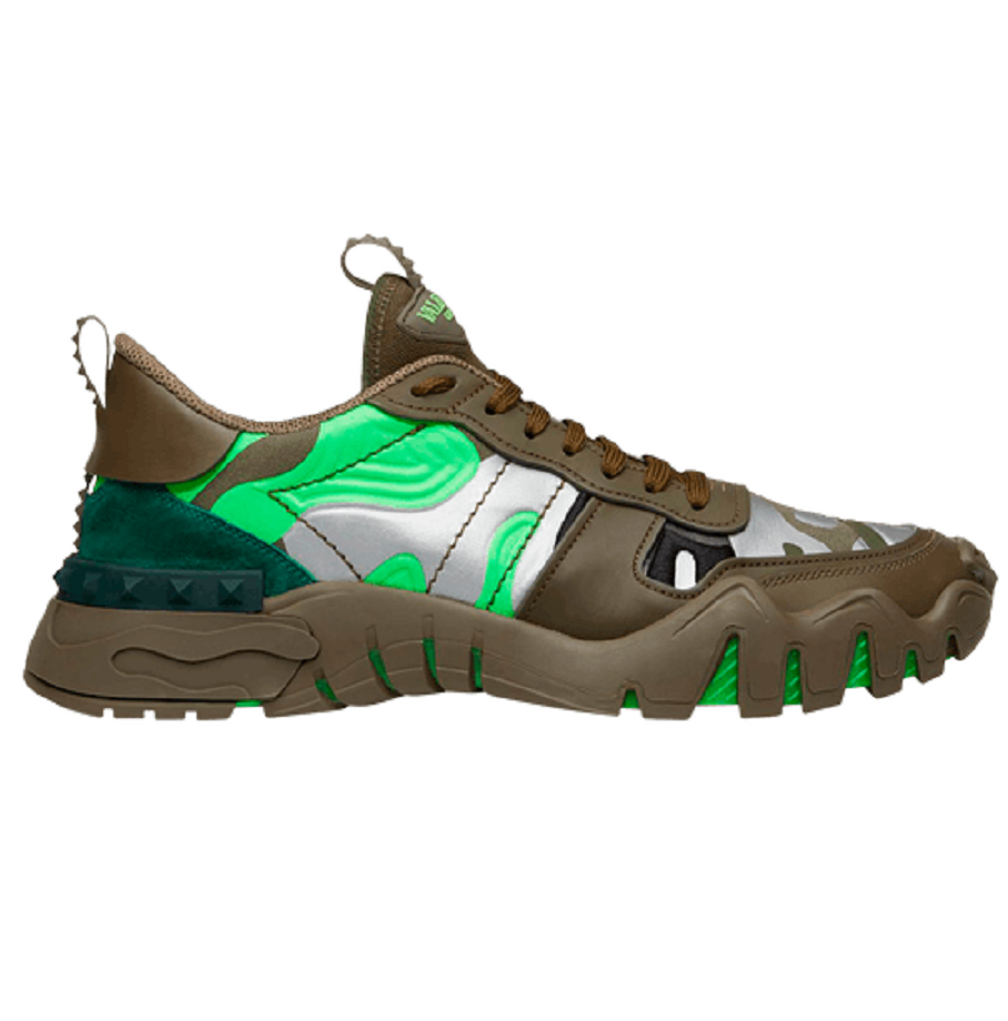 Giày Valentino Rockrunner Camo Plus 'Military Neon Green' TY0S0C88MHB34K
