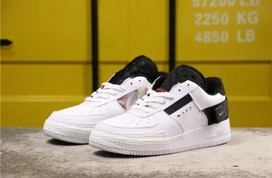 Alternative view of Giày Nike Air Force 1 Type 'White Black Volt' BQ4793-101