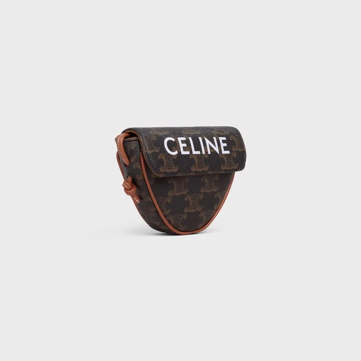 Túi Celine Mini Triangle In Triomphe Canvas With Celine Print 10I192DM5-04LI - Ảnh 3