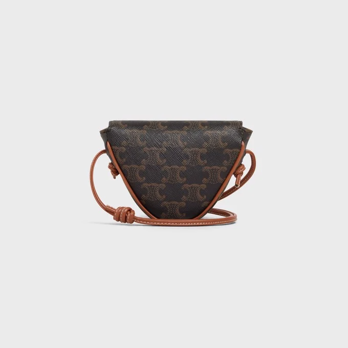 Túi Celine Mini Triangle In Triomphe Canvas With Celine Print 10I192DM5-04LI - Ảnh 4