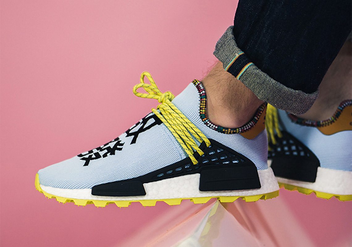 Giày Adidas NMD Hu Pharrell Inspiration Pack Clear Sky EE7581 - Ảnh 3