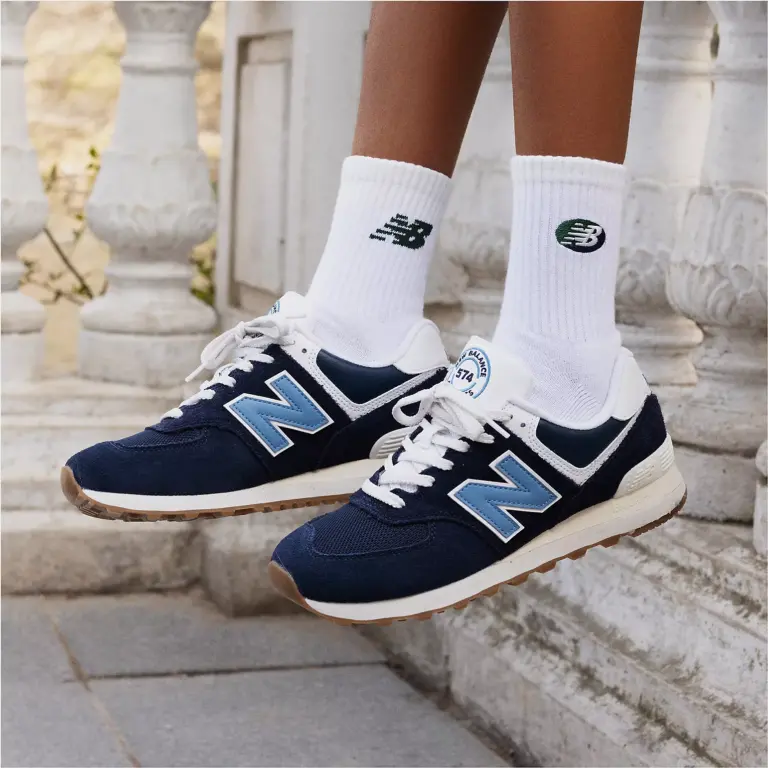 Giày New Balance 574 ‘Navy White’ U574BU2 - Ảnh 3