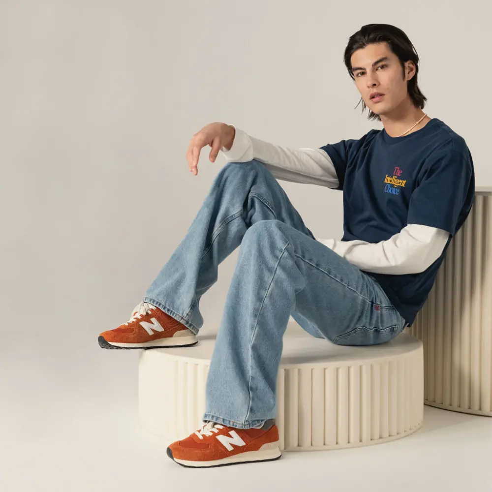 Giày New Balance 574 'Orange Burst' U574HT2 - Ảnh 3