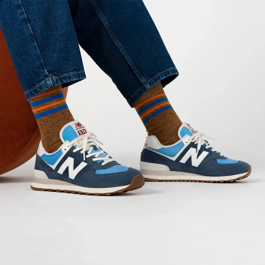 Giày New Balance 574 'Blue White' U574RA2 - Ảnh 5