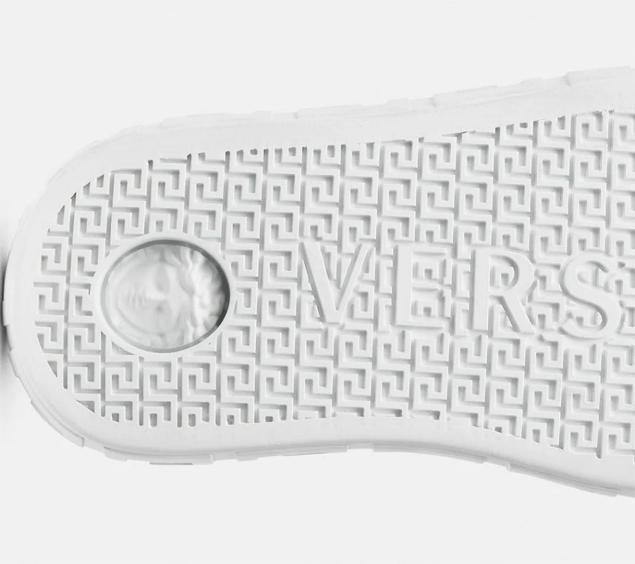 Giày Versace Greca Suede High Top Trainers Black DSU8403-1A00784-1B000 - Ảnh 5