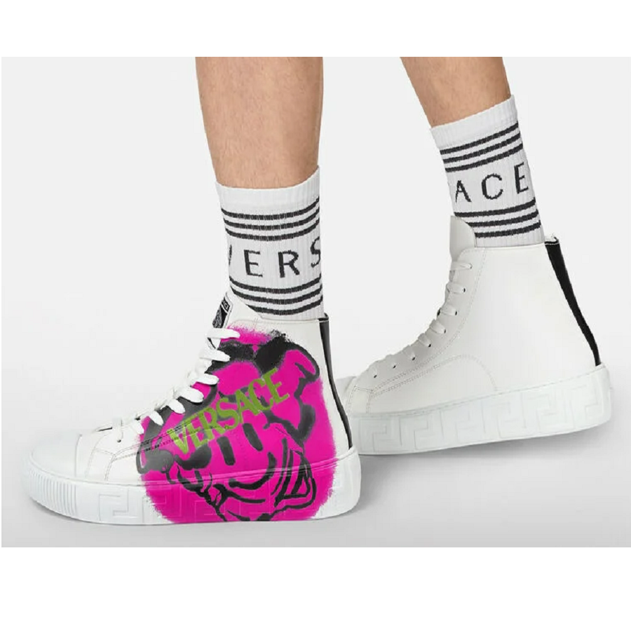 Giày Versace Greca Medusa 'White Pink' DSU8403-1A01998-2W090 - Ảnh 2