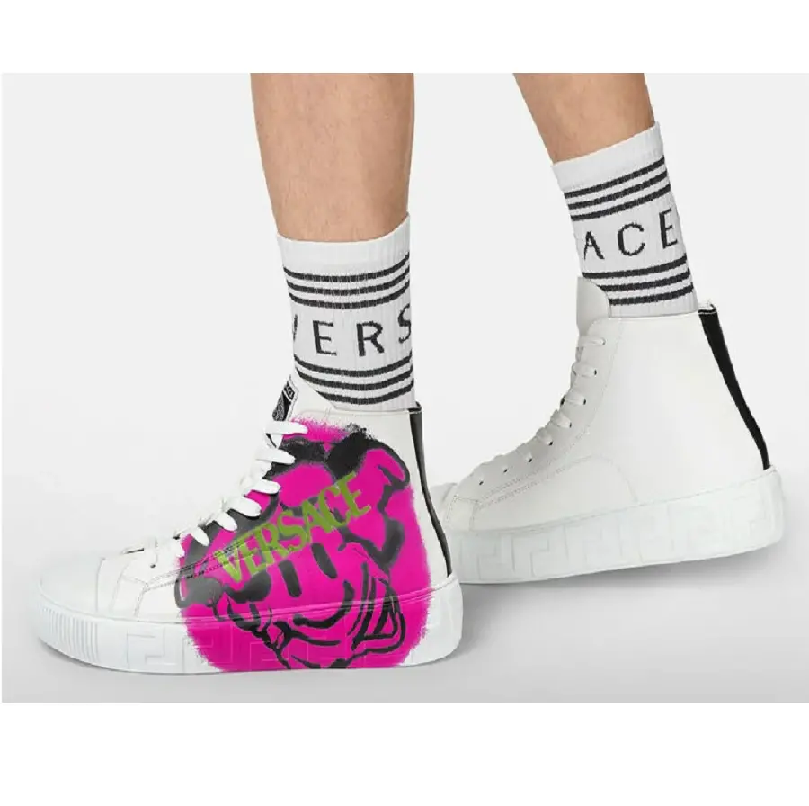 Alternative view of Giày Versace Greca Medusa 'White Pink' DSU8403-1A01998-2W090