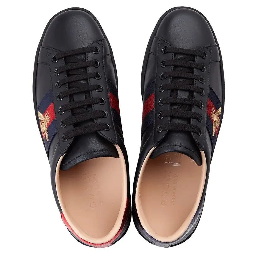 Alternative view of Giày Gucci Ace Embroidered 'Black Bee' 429446-02JP0-1284