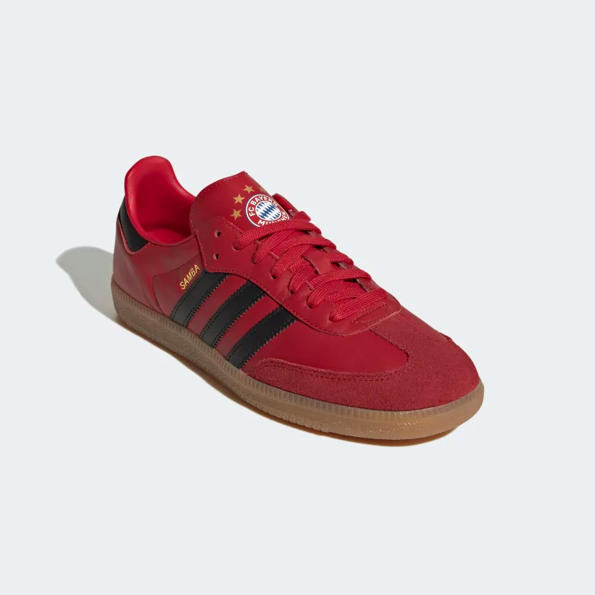 Giày Adidas FC Bayern Munich x Samba Team 'Power Red Black' HQ7031 - Ảnh 4