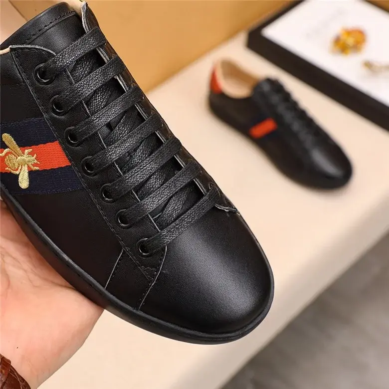 Giày Gucci Ace Embroidered 'Black Bee' 429446-02JP0-1284 - Ảnh 3