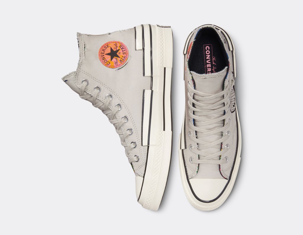 Giày Converse Chuck 70 High Hacked Heel 'Grey' A00730C - Ảnh 8
