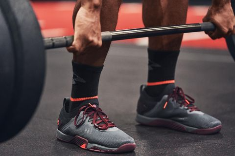 Giày Under Armour TriBase Reign 3 'Pitch Grey Venom Red' 3023698-101 - Ảnh 4