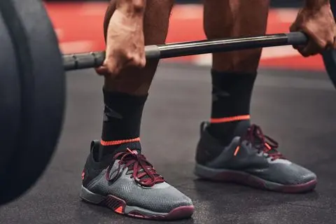Giày Under Armour TriBase Reign 3 'Pitch Grey Venom Red' 3023698-101 - Ảnh 4