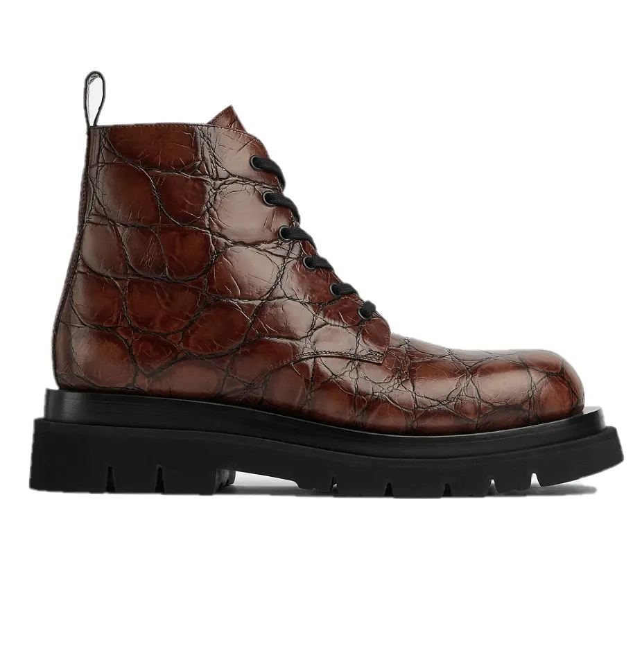 Giày Bottega Veneta Lug Lace-Up Ankle Boot 'Twig' 730224V2LS02501