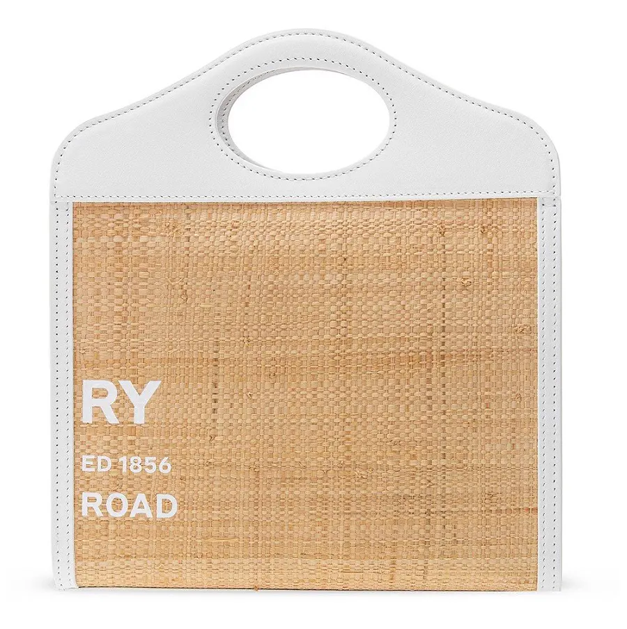 Alternative view of Túi Burberry Mini Two-tone Canvas Pocket Bag 'Natural' 8030256