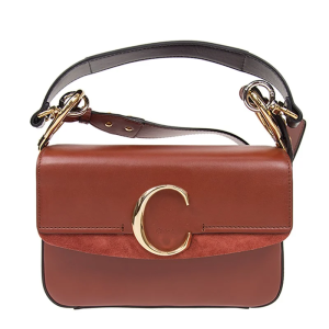Túi Chloe Small C Double Carry Bag 'Sepia Brown' CHC19SS191A3727S