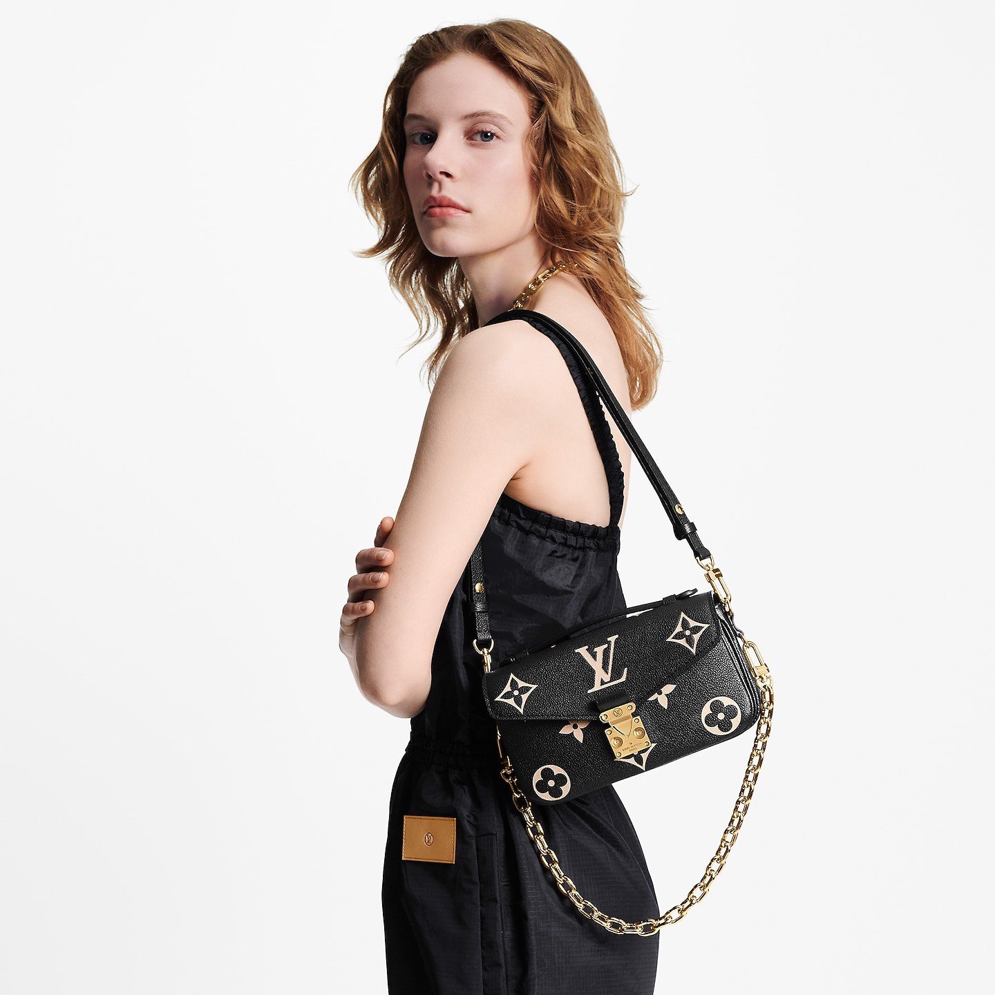 Túi Louis Vuitton Pochette Métis East West 'Noir Beige' M46596 - Ảnh 3