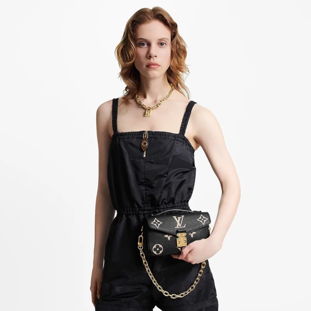 Alternative view of Túi Louis Vuitton Pochette Métis East West 'Noir Beige' M46596