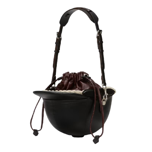 Túi Gucci Small Equesterian Themed Black And Bordeaux Leather 678474-B7EHN-8086