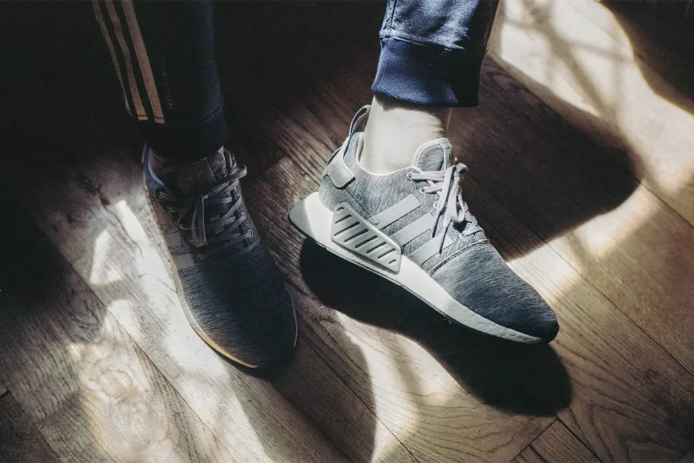 Giày Sneakersnstuff x adidas NMD_R2 "Grey Melange" BY2790 - Ảnh 4