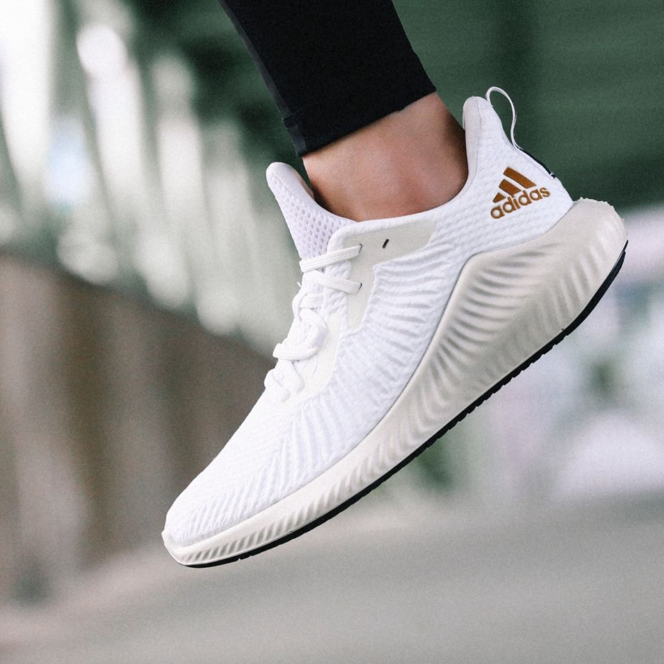 Giày Adidas Wmns Alphabounce+ 3 'White Copper Metallic' EG1386 - Ảnh 5