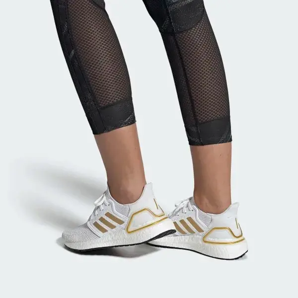 Giày Adidas Wmns UltraBoost 20 'White Gold Metallic' FV8351 - Ảnh 5