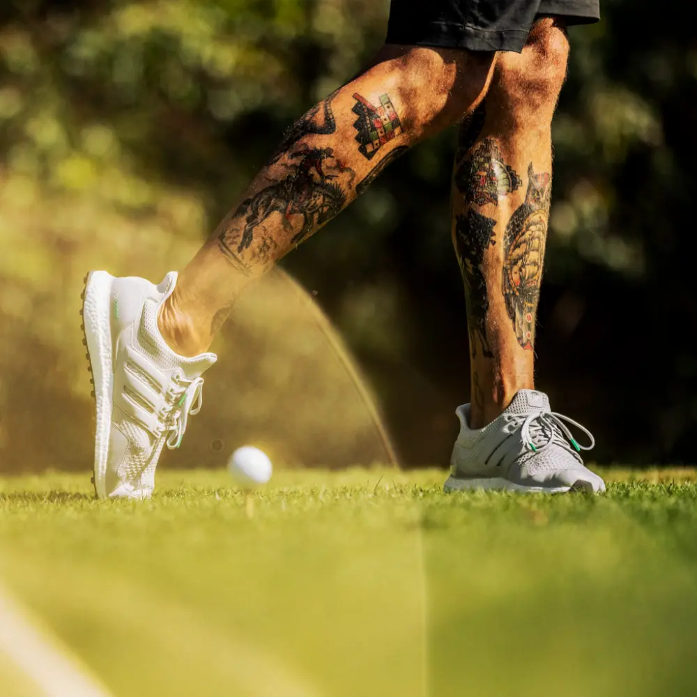 Alternative view of Giày Adidas UltraBoost 1 Spikeless Golf 'Grey Court Green' GV6922