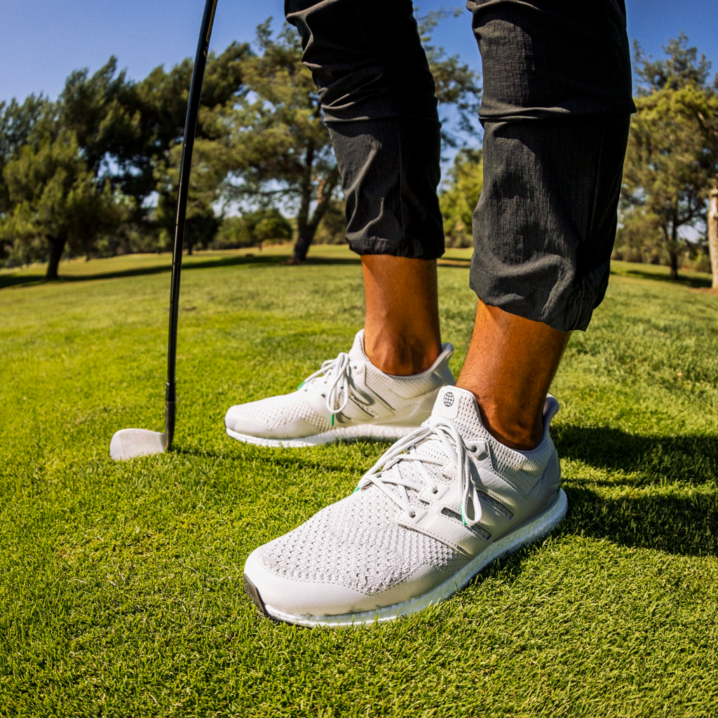 Giày Adidas UltraBoost 1 Spikeless Golf 'Grey Court Green' GV6922 - Ảnh 4