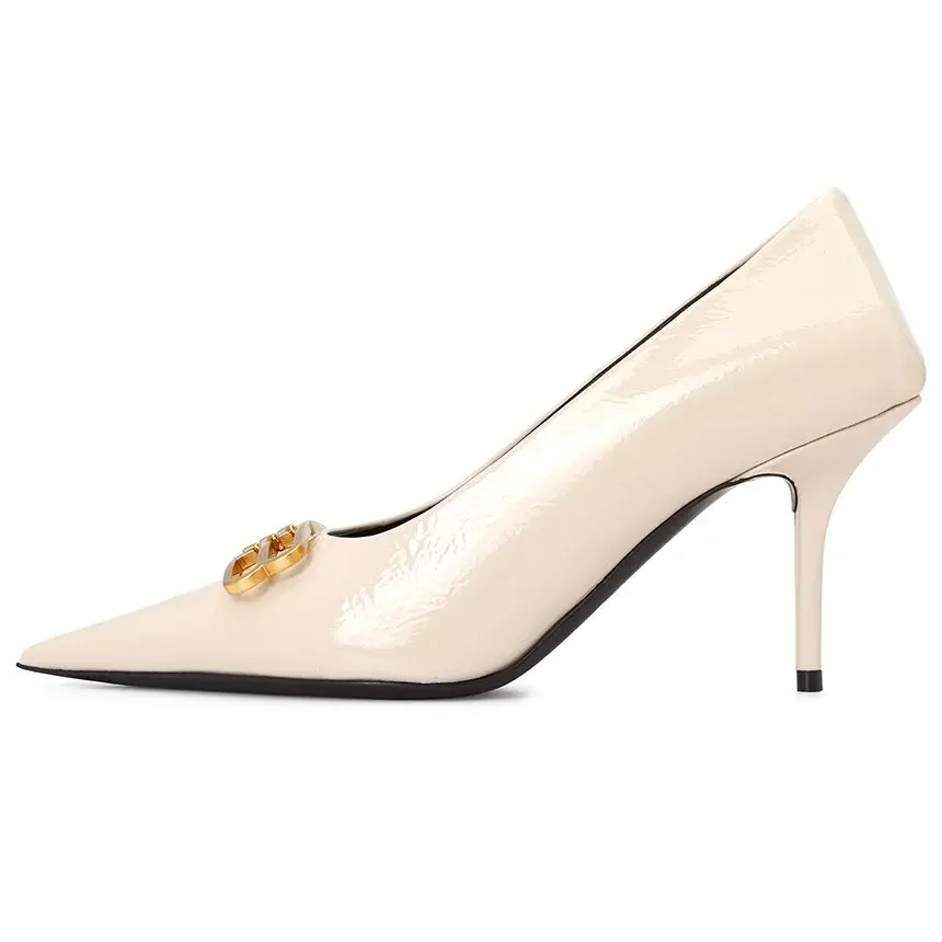 Giày Balenciaga Square Knife BB Pumps 'Beige' 719819-WBDU1-2080 - Ảnh 6