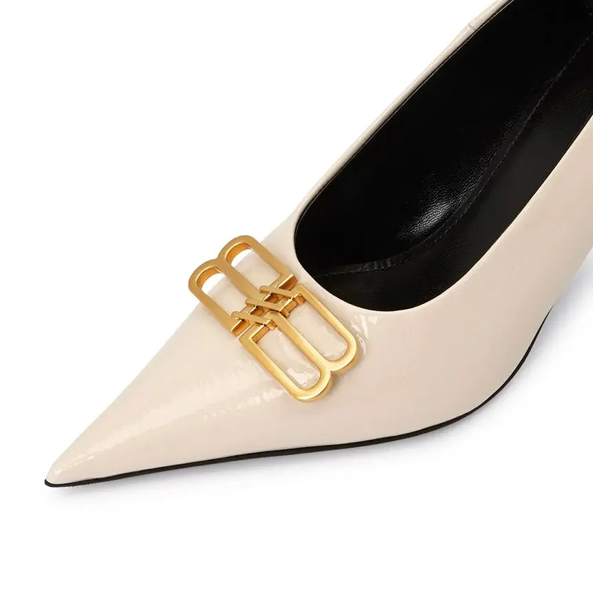 Giày Balenciaga Square Knife BB Pumps 'Beige' 719819-WBDU1-2080 - Ảnh 3